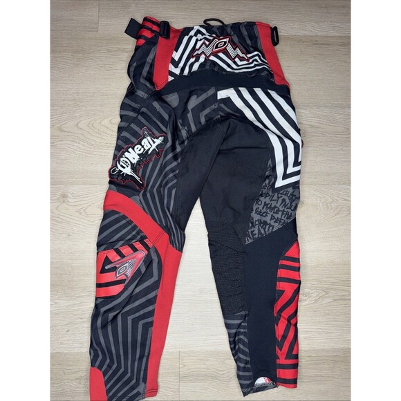 Mayhem O'Neal Motocross Pants Youth 8T-10T Black Red ATV Dirt Bike Off-Road - Picture 3 of 7